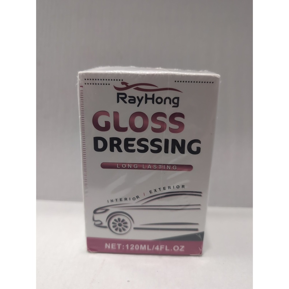 RAYHONG Gloss Dressing Car Detail Interior Exterior Trim Tire Coating 120ml 4oz